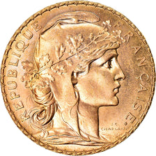 Coin, France, Marianne, 20 Francs, 1911, Paris, MS(63), Gold, KM:857