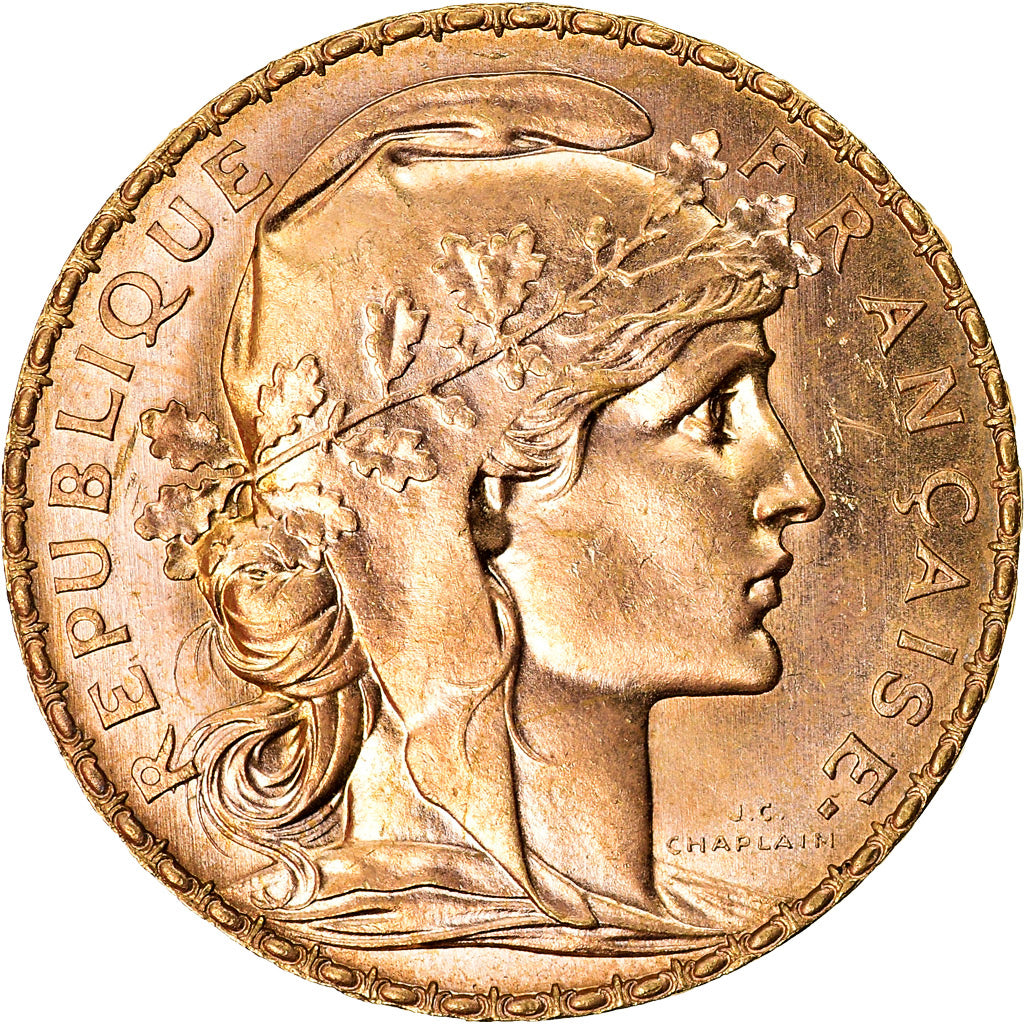 Coin, France, Marianne, 20 Francs, 1911, Paris, MS(60-62), Gold, KM:857