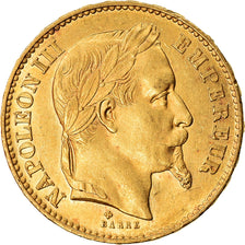 Moeda, França, Napoleon III, Napoléon III, 20 Francs, 1869, Strasbourg