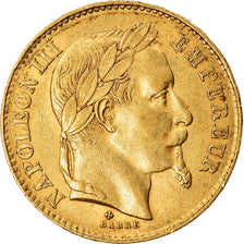 Moneta, Francja, Napoleon III, Napoléon III, 20 Francs, 1868, Strasbourg