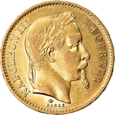 Moneta, Francia, Napoleon III, 20 Francs, 1868, Paris, BB+, Oro, KM 801.1