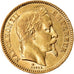 Moneta, Francia, Napoleon III, Napoléon III, 20 Francs, 1863, Strasbourg, BB