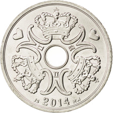 Denmark, 5 Kroner, 2014, KM #869.2, MS(63), Cupro-nickel, 9.25