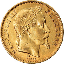 Coin, France, Napoleon III, Napoléon III, 20 Francs, 1868, Paris, EF(40-45)