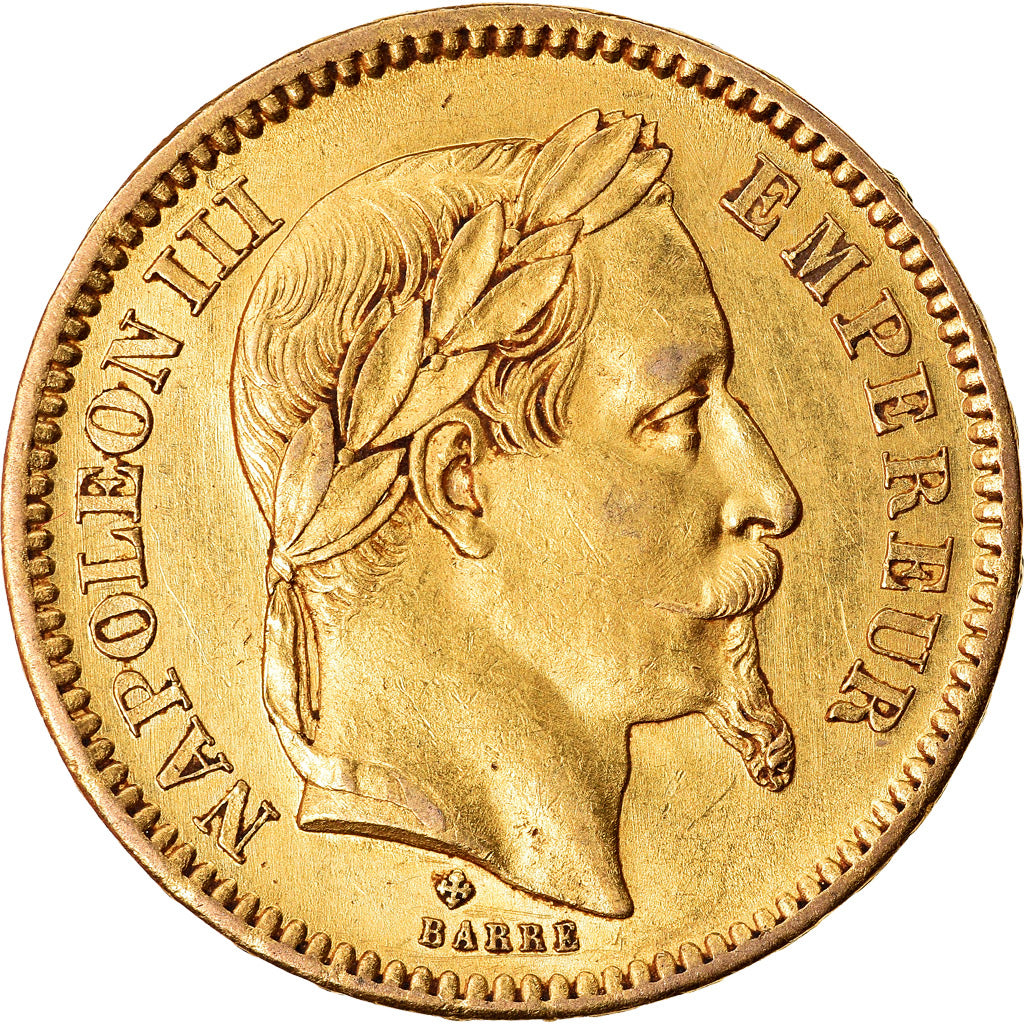 Monnaie, France, Napoleon III, 20 Francs, 1865, Strasbourg, TTB+, Or