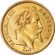 Monnaie, France, Napoleon III, 20 Francs, 1865, Strasbourg, TTB+, Or