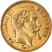 Moneta, Francja, Napoleon III, Napoléon III, 20 Francs, 1863, Paris, EF(40-45)