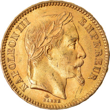 Münze, Frankreich, Napoleon III, Napoléon III, 20 Francs, 1862, Paris, VZ