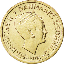Denmark, 10 Kroner, 2014, KM #896, MS(63), Aluminium-Bronze, 6.92