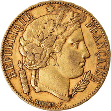 Coin, France, Cérès, 20 Francs, 1851, Paris, EF(40-45), Gold, KM:762