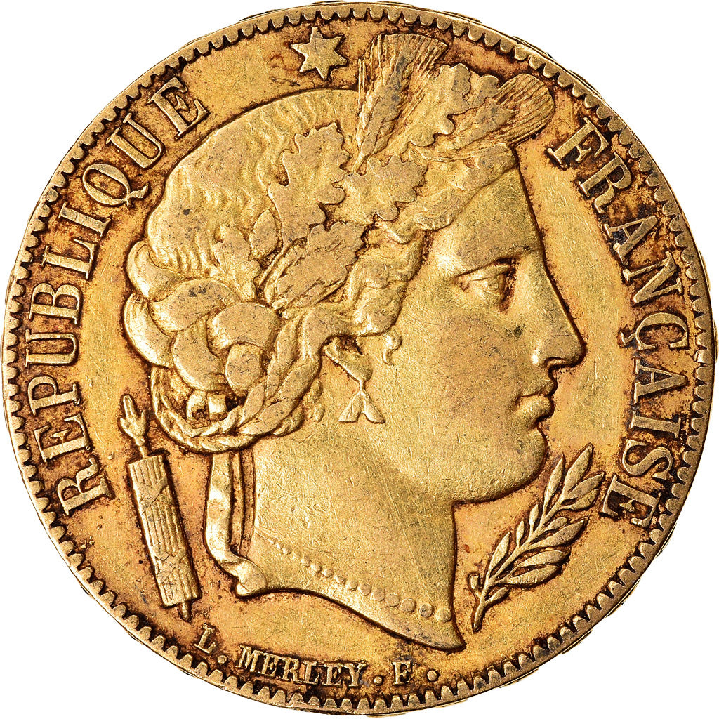 Coin, France, Cérès, 20 Francs, 1851, Paris, EF(40-45), Gold, KM:762