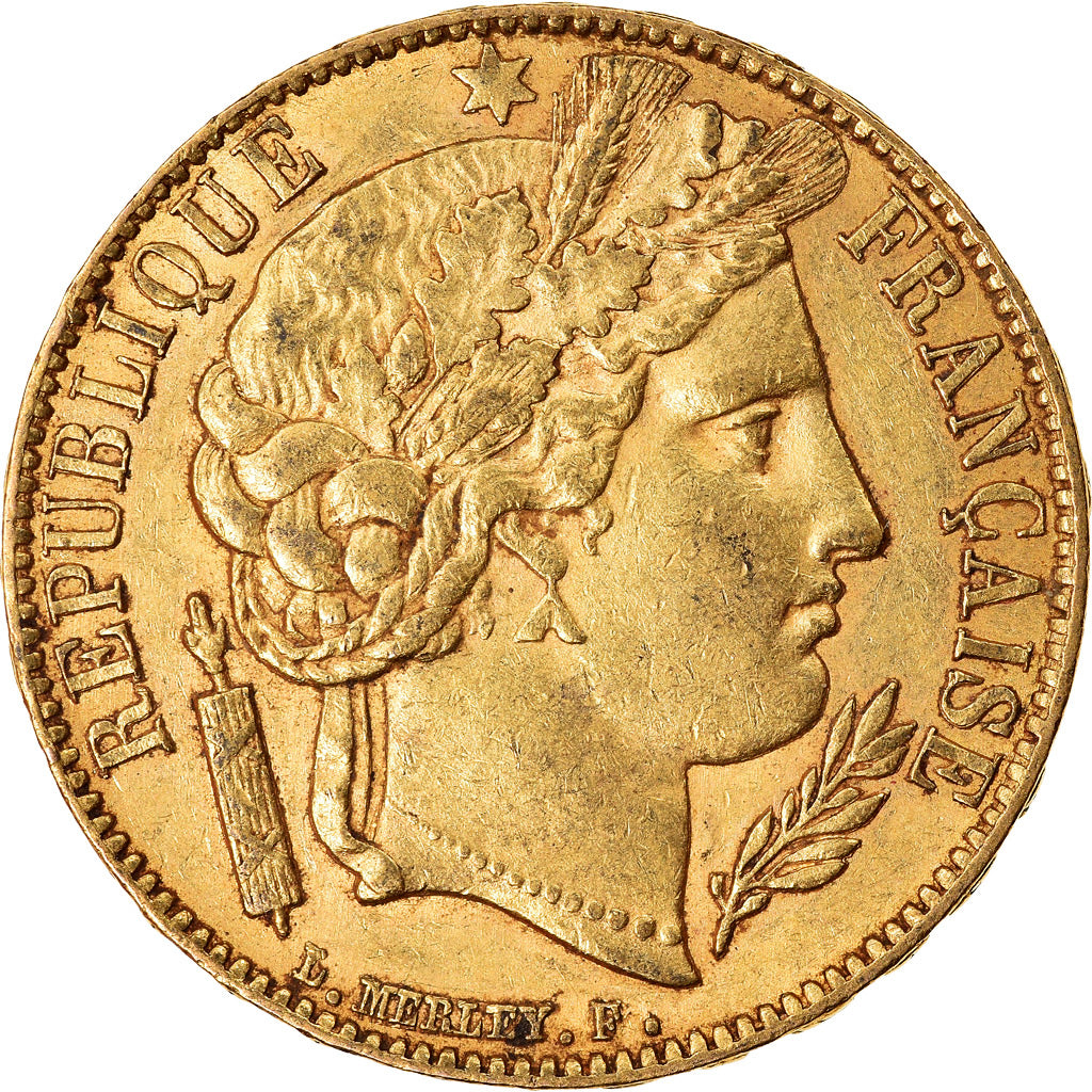 Moeda, França, Cérès, 20 Francs, 1851, Paris, AU(50-53), Dourado, KM:762
