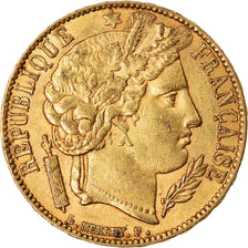 Moeda, França, Cérès, 20 Francs, 1851, Paris, AU(50-53), Dourado, KM:762