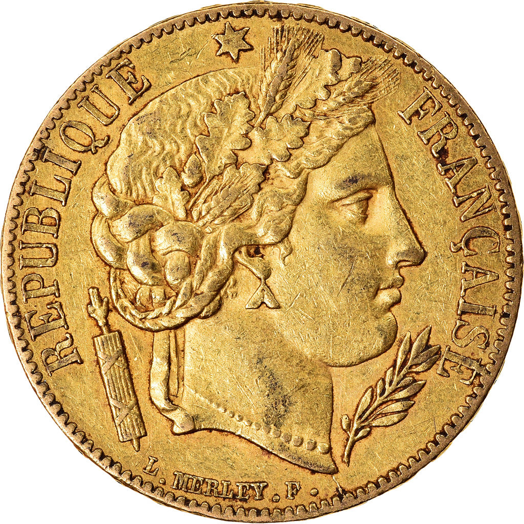 Coin, France, Cérès, 20 Francs, 1850, Paris, EF(40-45), Gold, KM:762
