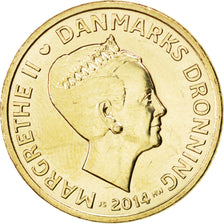 Denmark, 20 Kroner, 2014, KM #955, MS(63), Aluminium-Bronze, 9.31