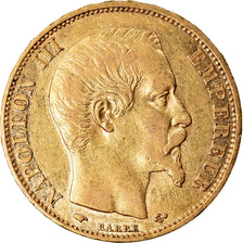 Coin, France, Napoleon III, 20 Francs, 1859, Paris, AU(50-53), Gold