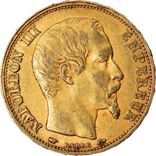 Moneda, Francia, Napoleon III, Napoléon III, 20 Francs, 1859, Paris, MBC+, Oro