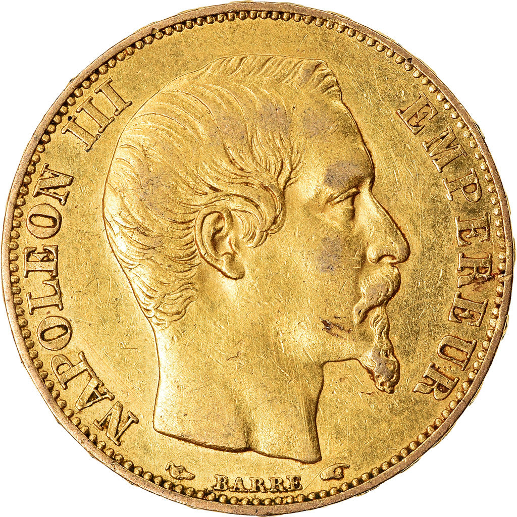 Moeda, França, Napoleon III, Napoléon III, 20 Francs, 1855, Paris, EF(40-45)