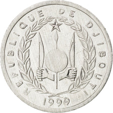 DJIBOUTI, Franc, 1999, Paris, KM #20, MS(63), Aluminum, 23, 1.29