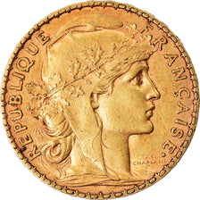 Coin, France, Marianne, 20 Francs, 1902, Paris, AU(50-53), Gold, KM:847