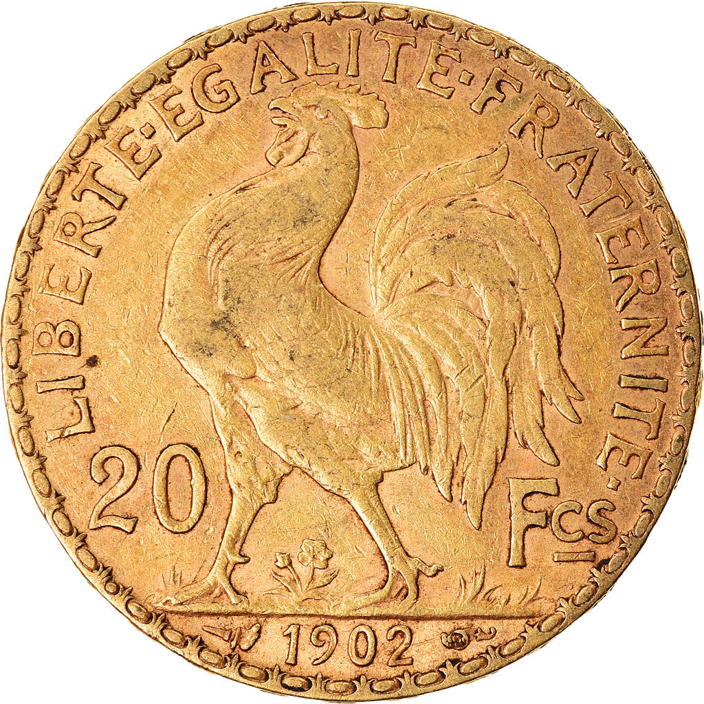 Coin, France, Marianne, 20 Francs, 1902, Paris, AU(50-53), Gold, KM:847