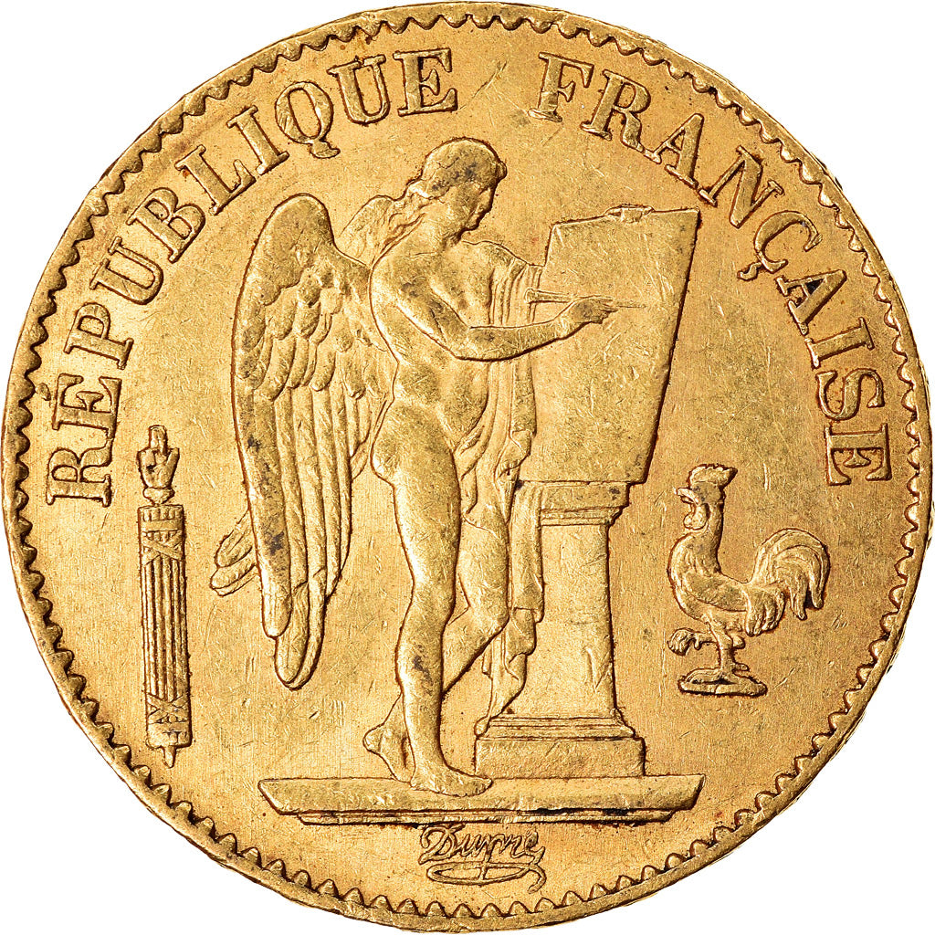 Monnaie, France, Génie, 20 Francs, 1879, Paris, TTB+, Or, Gadoury:1063, KM:825