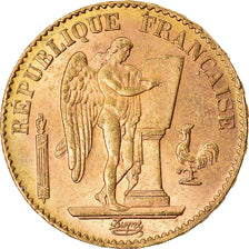Coin, France, Génie, 20 Francs, 1892, Paris, AU(55-58), Gold, KM:825