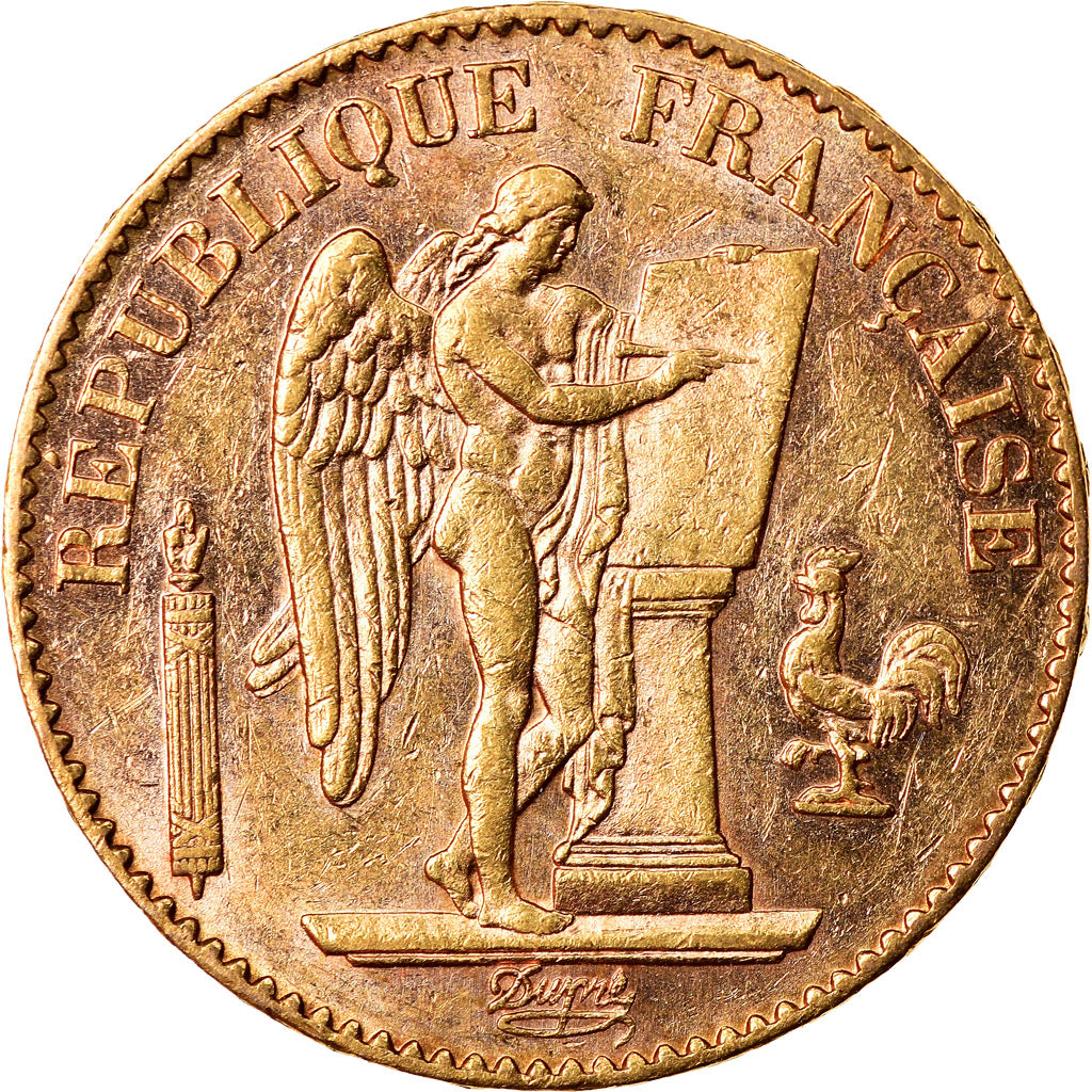 Moneda, Francia, Génie, 20 Francs, 1890, Paris, EBC, Oro, KM:825, Gadoury:1063