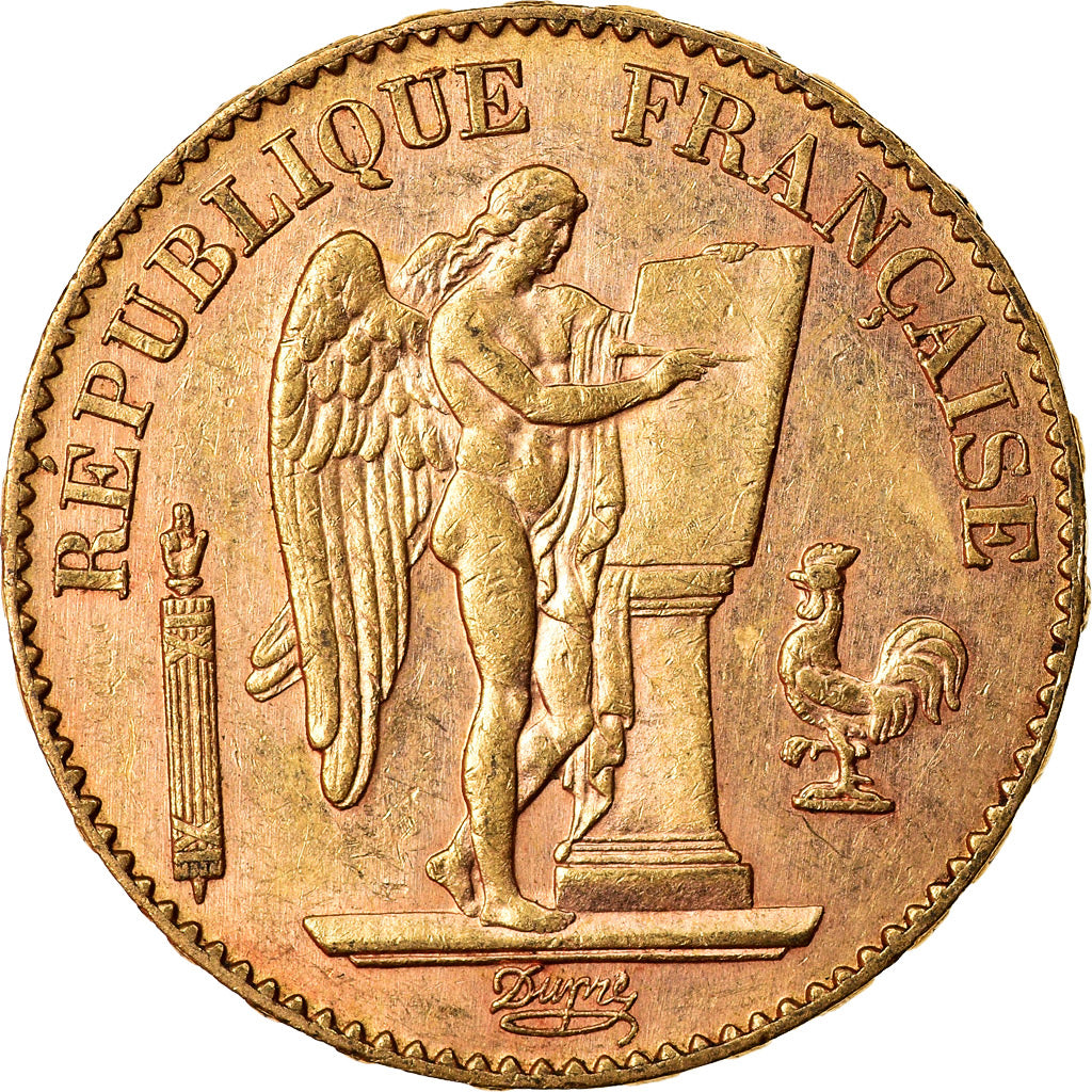 Coin, France, Génie, 20 Francs, 1896, Paris, AU(55-58), Gold, KM:825