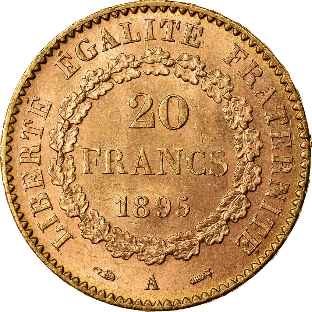 Moneda, Francia, Génie, 20 Francs, 1895, Paris, EBC, Oro, KM:825, Gadoury:1063