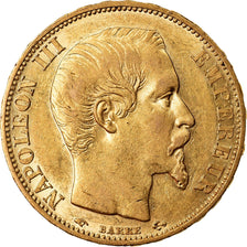 Coin, France, Napoleon III, Napoléon III, 20 Francs, 1860, Paris, AU(55-58)