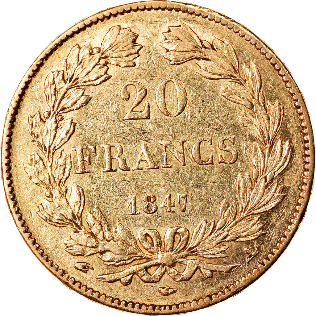 Münze, Frankreich, Louis-Philippe, 20 Francs, 1847, Paris, SS, Gold, KM:750.1