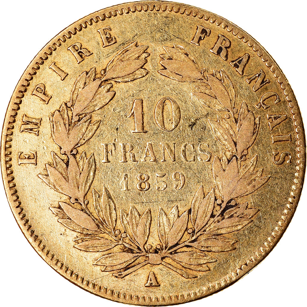 Monnaie, France, Napoleon III, 10 Francs, 1859, Paris, TB+, Or, Gad 1014