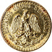 Coin, Mexico, 2 Pesos, 1945, Mexico City, AU(50-53), Gold, KM:461