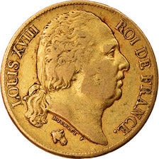 Monnaie, France, Louis XVIII, Louis XVIII, 20 Francs, 1820, Paris, TTB, Or
