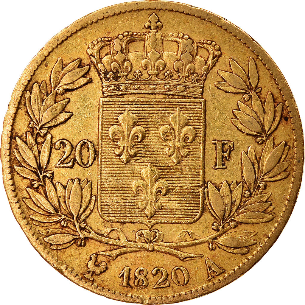 Monnaie, France, Louis XVIII, Louis XVIII, 20 Francs, 1820, Paris, TTB, Or