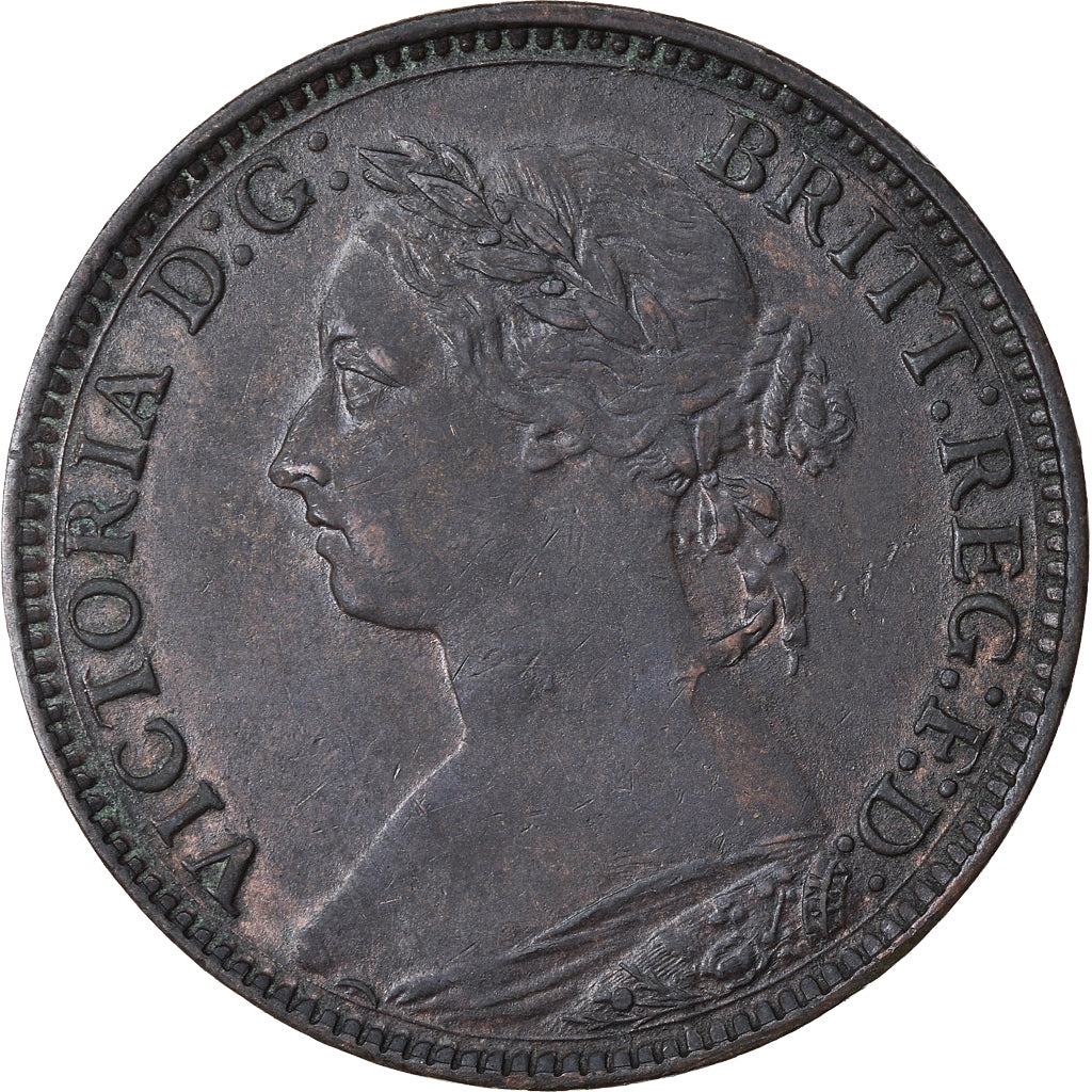 Moneta, Gran Bretagna, Victoria, Farthing, 1881, Heaton, SPL-, Bronzo, KM:753