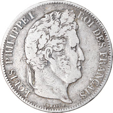 Coin, France, Louis-Philippe, 5 Francs, 1836, Lille, VF(30-35), Silver