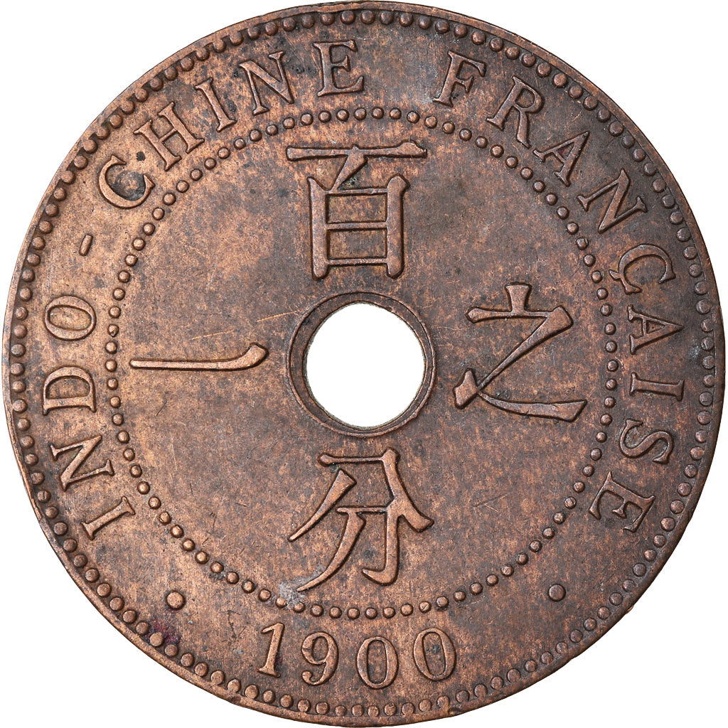 Moneta, INDOCINA FRANCESE, Cent, 1900, Paris, BB+, Bronzo, KM:8