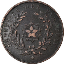 Moeda, Paraguai, Centesimo, 1870, Heaton, EF(40-45), Cobre, KM:2