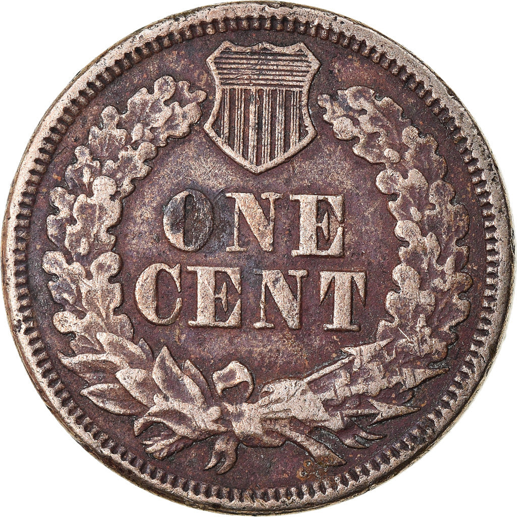 Coin, United States, Indian Head Cent, Cent, 1863, U.S. Mint, Philadelphia