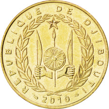 Gibuti, 20 Francs, 2010, SPL, Alluminio-bronzo, KM:24