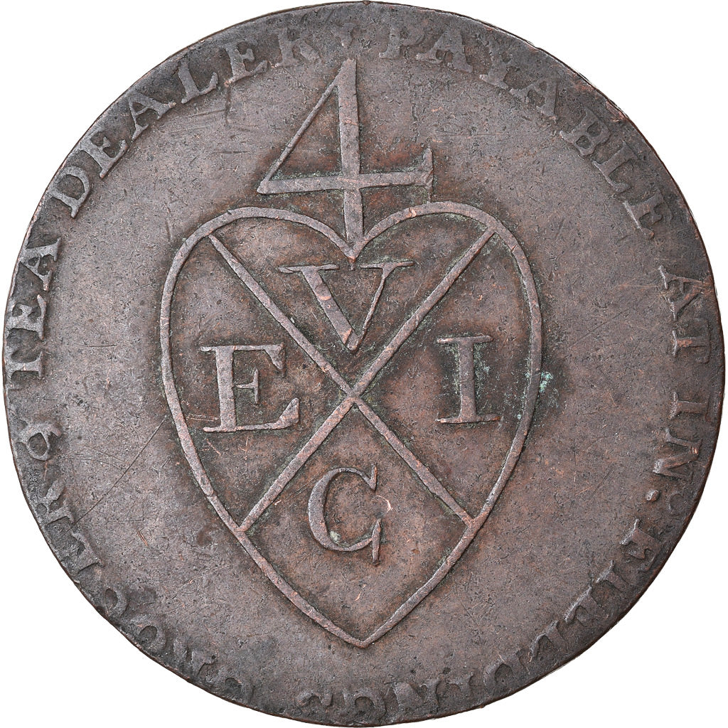 Coin, Great Britain, Lancashire, John Fielding, Halfpenny Token, 1793