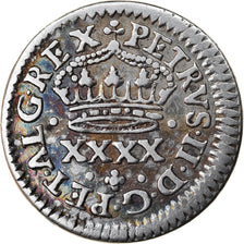 Monnaie, Portugal, Pedro II, 50 Reis, 1/2 Tostao, Lisbonne, TTB+, Argent, KM:136