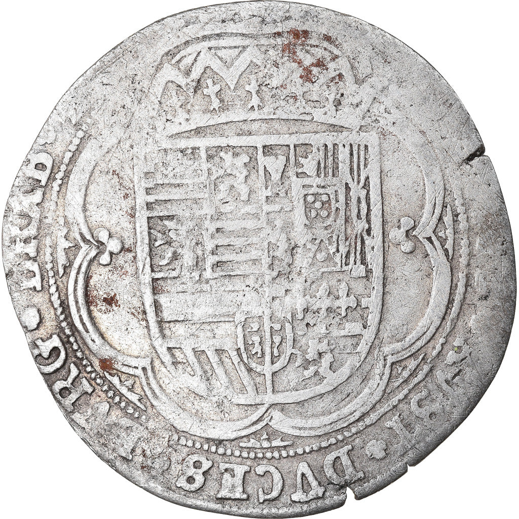 Coin, Spanish Netherlands, BRABANT, Albert & Isabella, 3 Patards, 1616, Antwerp