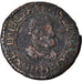 Coin, France, Henri IV, Double Tournois, 1610, Lyon, VF(20-25), Copper, CGKL:204