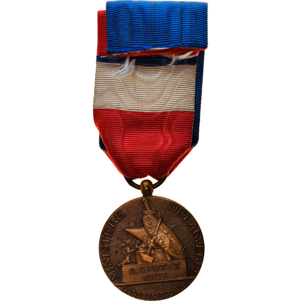 Francja, Mionistère de la Guerre, Honneur et Travail, Medal, 1923, Bardzo dobra