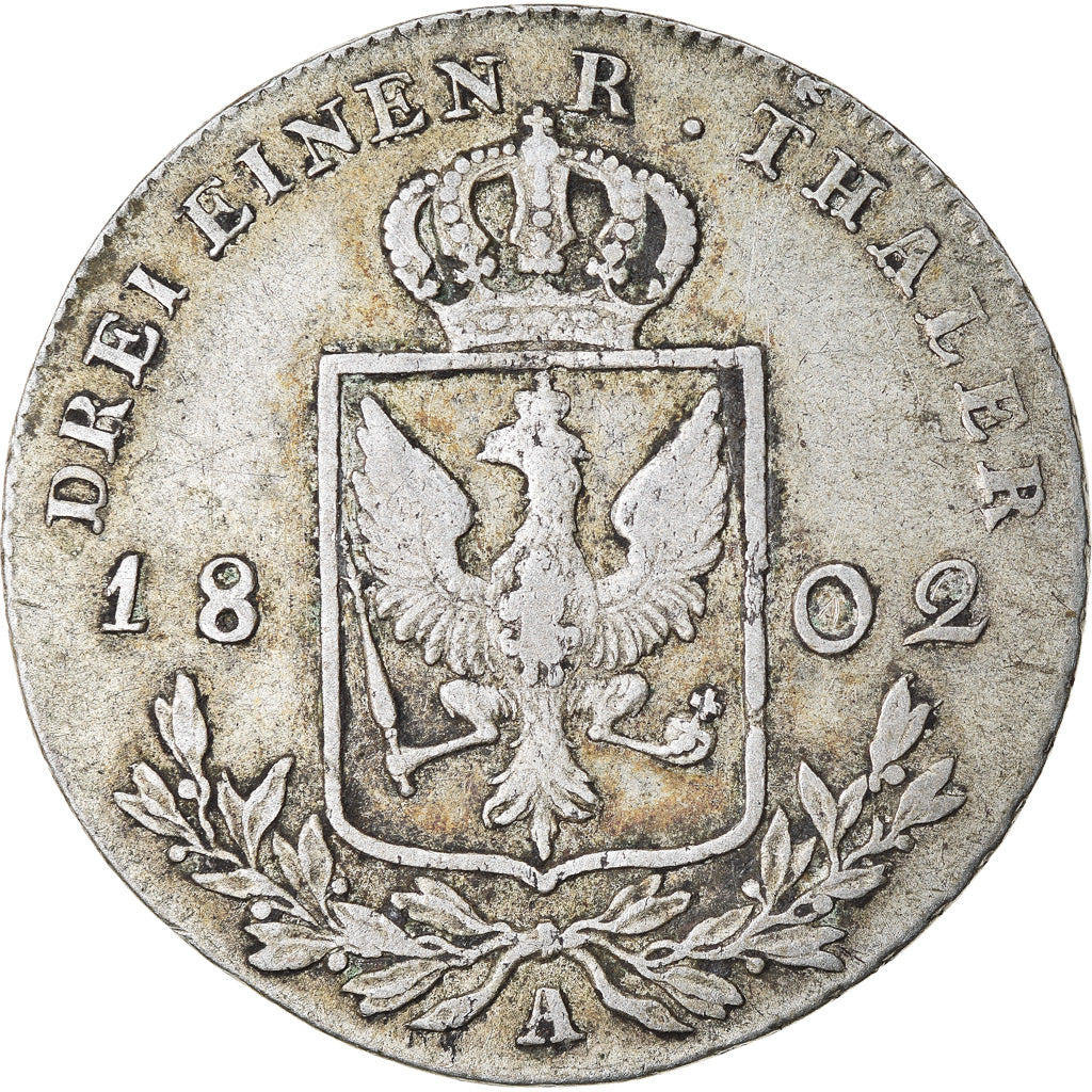 Moeda, Estados Alemães, PRUSSIA, Friedrich Wilhelm III, 1/3 Thaler, 1/2 Gulden