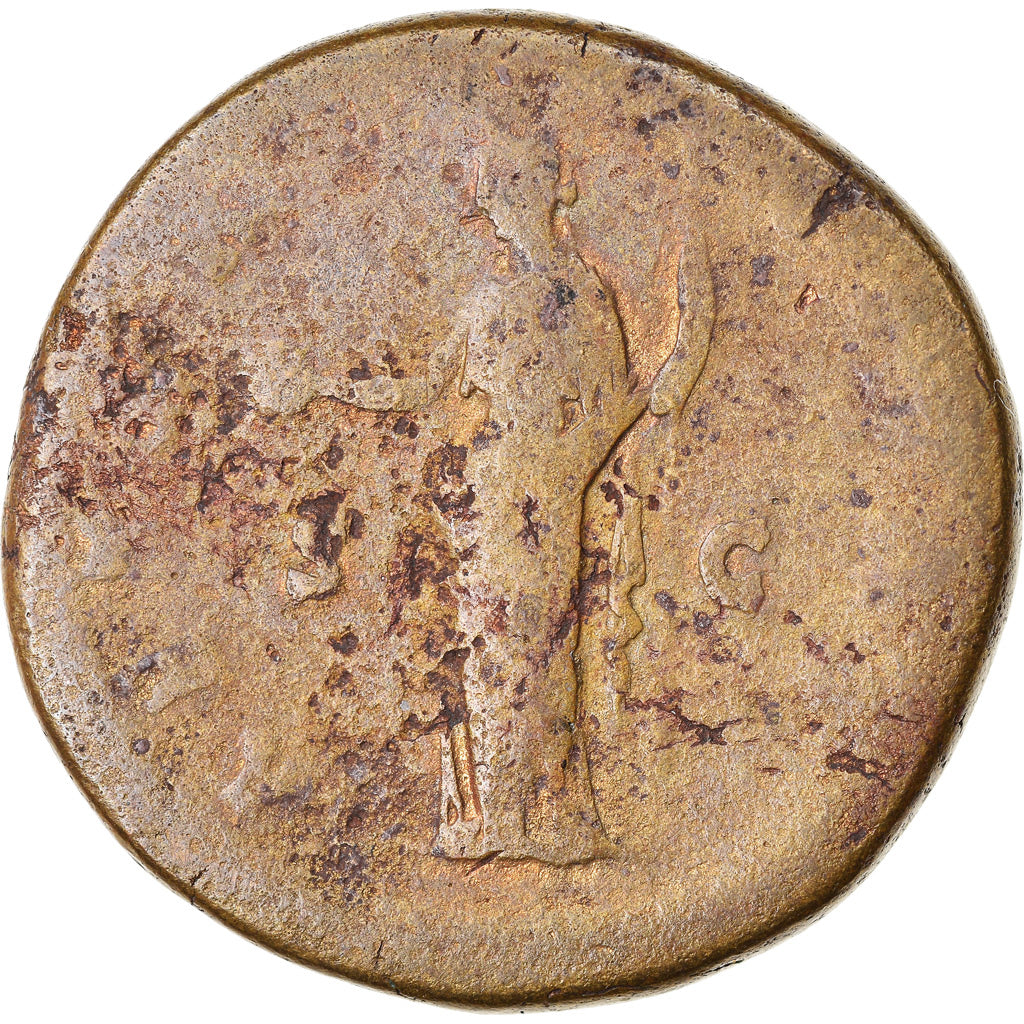 Coin, Faustina I, Sestertius, After 141 AD, Rome, F(12-15), Bronze, RIC:1108