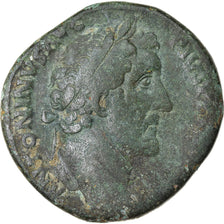 Coin, Antoninus Pius, Sestertius, 156-157, Roma, VF(20-25), Bronze, RIC:928
